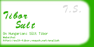 tibor sult business card